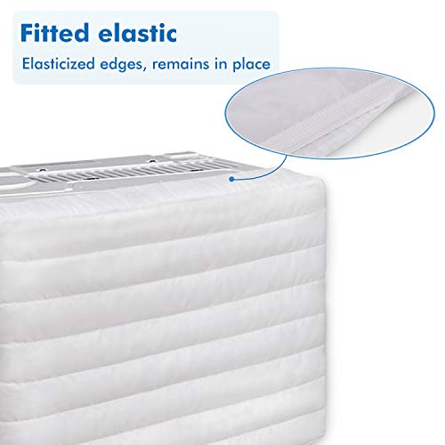 BRIVIC Indoor Air Conditioner Cover AC Cover for Inside Window Unit 28 x 20 x 3.5 inches(L x H x D),White - Image 5