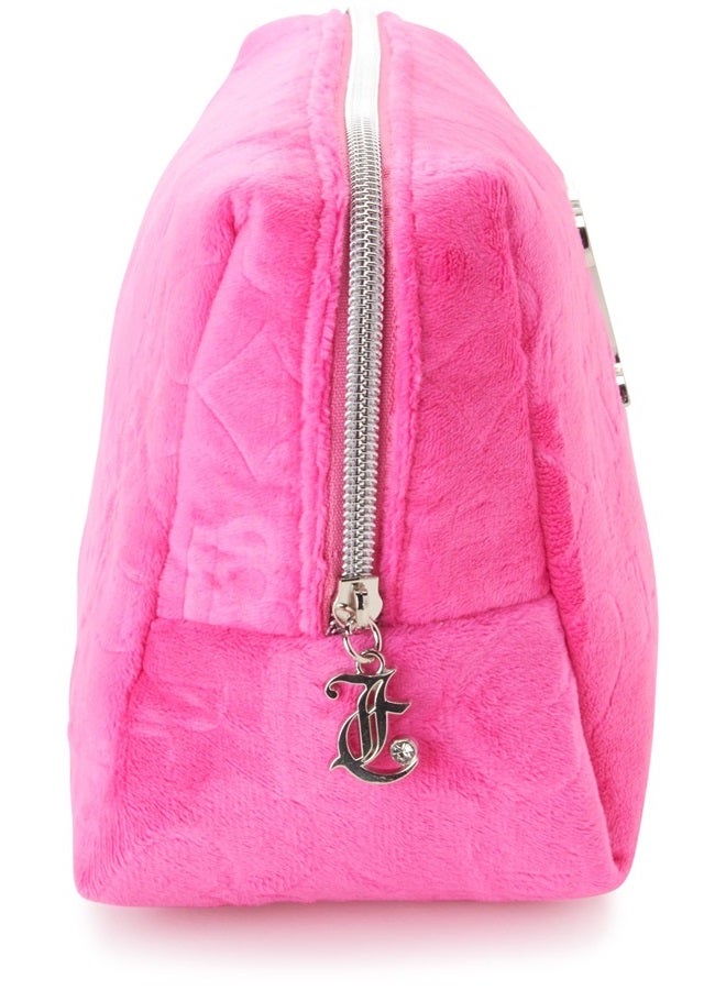 Juicy Couture حقيبة مستحضرات التجميل النسائية - حقيبة مكياج وأدوات تجميل للسفر، وردي فاتح - Image 4