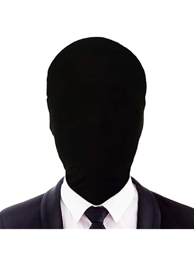2 Pieces Full Face Mask, 2nd Skin Masks,Halloween Spandex Hood for Unisex Cloth-Black, 2 Black, 2 Count (Pack of 1) - Image 2