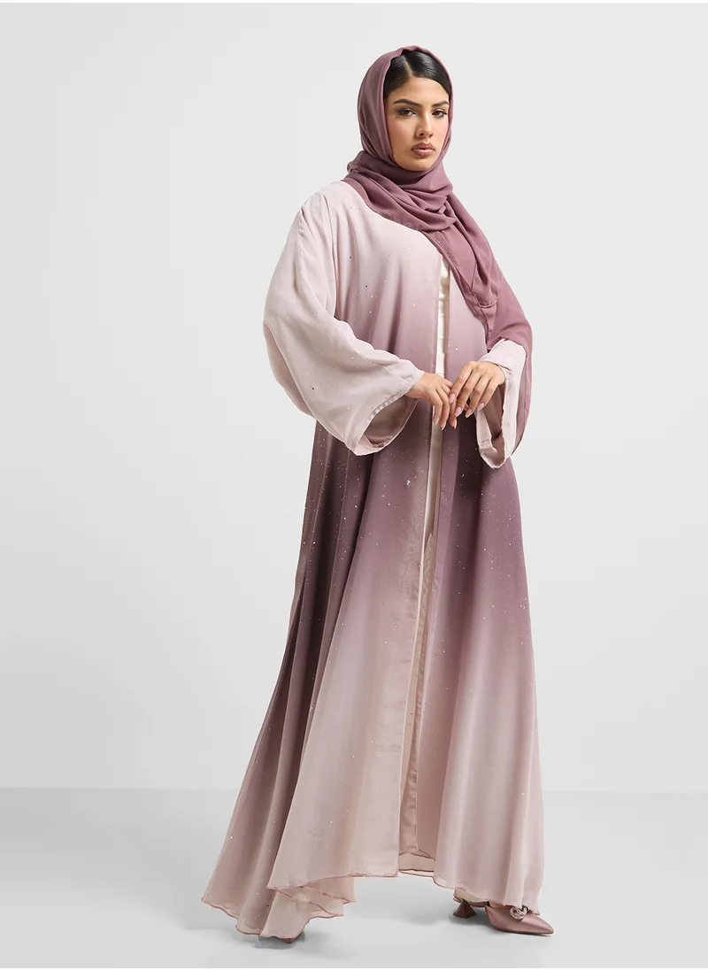 هيا كلوزيت V-Neck Flared Sleeve Abaya