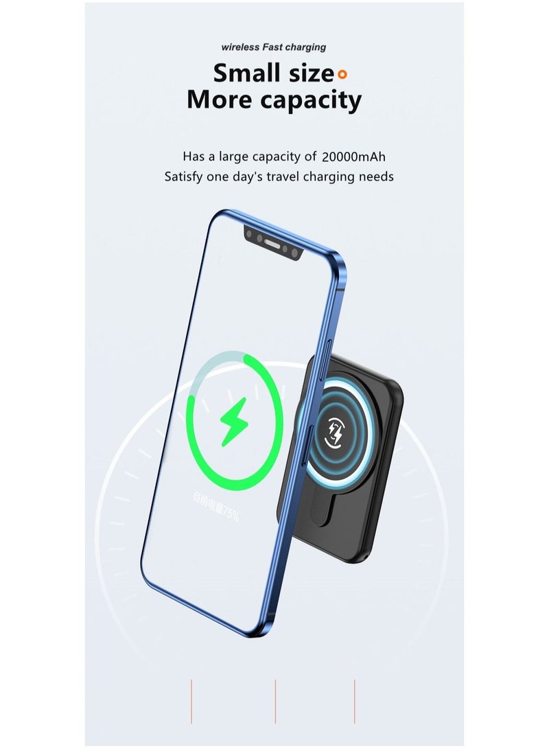 5000mAh Magnetic Wireless Fast Charges For iphone 11 12 13 14 Pro max Magsafe Power Bank Mobile Phone External Battery - Image 2