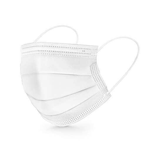 ASGARD Nonwoven Fabric Disposable Multilayer Protective Mask (White, Pack of 100) for Unisex - Image 2