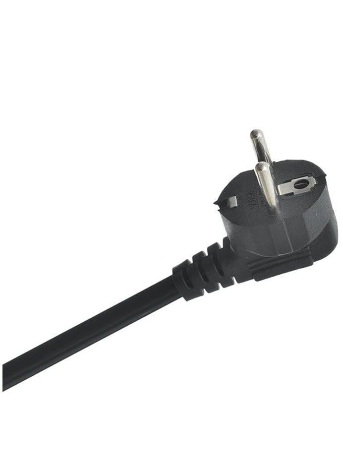 كابل طاقة للاب توب بتيار متردد بطول 1.5 متر و16 امبير من كوبر اوروبي - أسود - Image 2