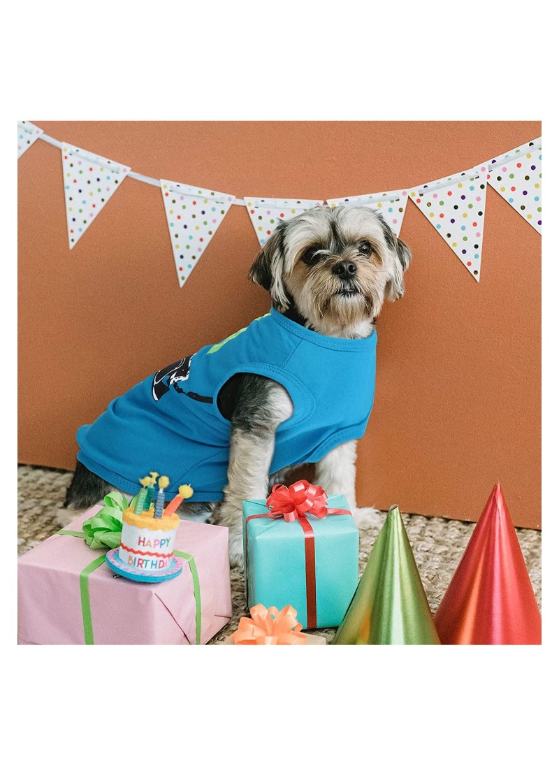 SYOSI Pet Shirts Casual Printed Puppy Shirts Dog Sweatshirt Dog Clothing Dog Pullover Soft Shirt for Pet Dog Apparel with New Year Bone Coconut Tree Strawberry Hotdog Camera  - Image 4