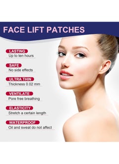 DubaiGallery Face Lift Tape 40Pcs V Shaped Invisible Stickers Double Chin V Line Lifting Patch Tighten Hide And Wrinkles Around The Eyes and Neck Saggy Skin Make-up Tools  - Image 4