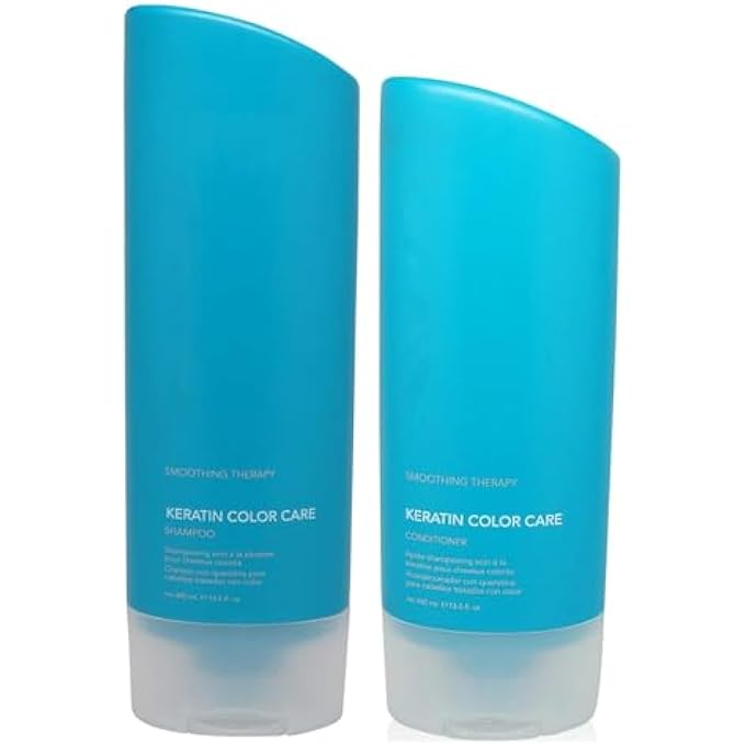 KERATIN COLOR CARE SMOOTHING THERAPY SHAMPOO AND CONDITIONER 13.5 OUNCE EACH DUO