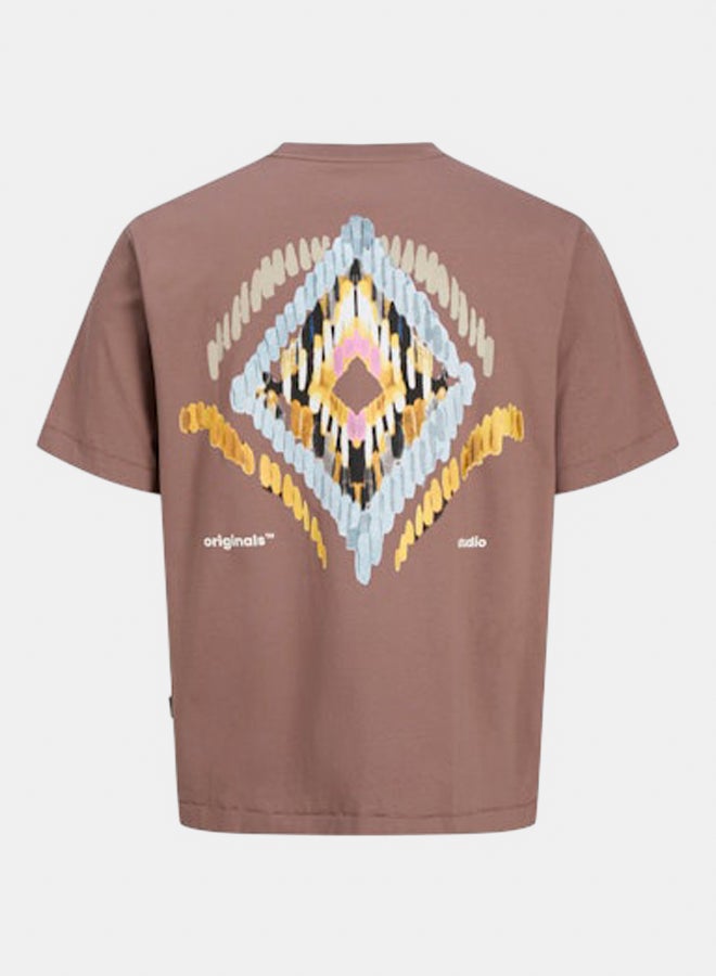 JACK & JONES JACK & JONES Mens Porto Pattern Tee Crew Neck  - Image 2