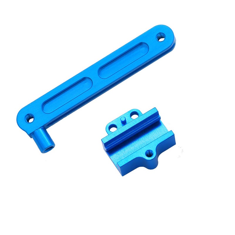 Treehobby Alloy Steering Part Servo Saver Complete Compatible with FY0102030405 Wltoys 1242812423 RC Car Metal Universal Upgrade Steering Assembly - Image 2