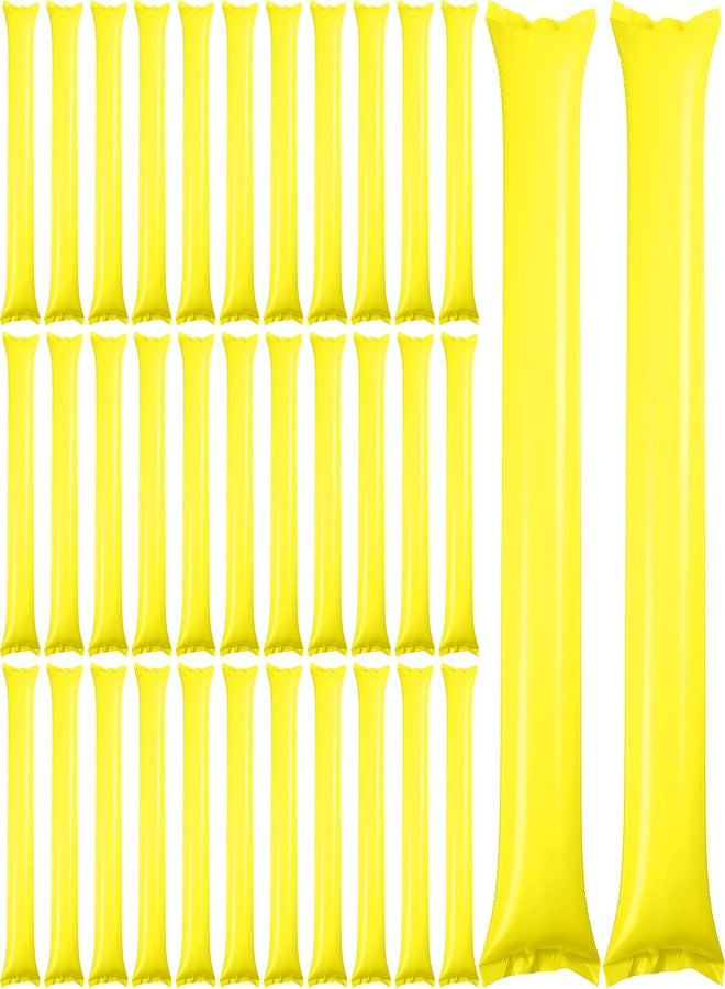 Zhanmai Thunder 150 Pcs Yellow Sticks Team Spirit Boom Sticks Cheering Noise Makers Plastic Cheerleading Spirit Stick Bam Inflatable Noisemakers Cheer Noisemakers Stick for Football Game Party Sport Events - Image 1