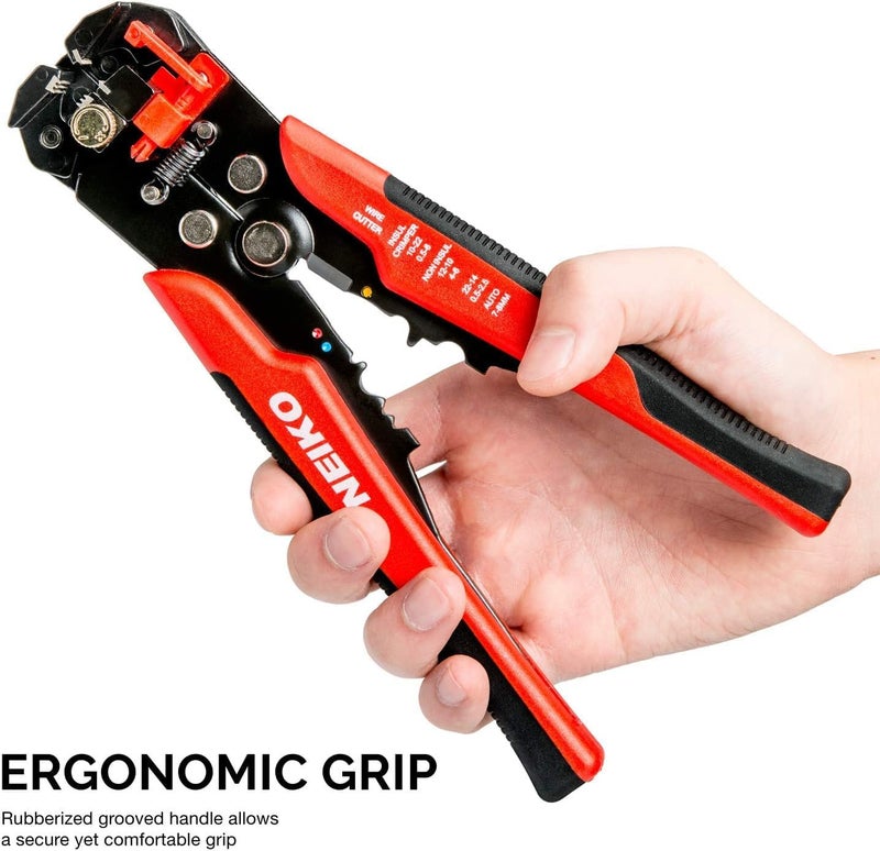 Neiko 01924A 3-in-1 Automatic Wire Stripper, Cutter, and Crimping Tool, Auto Self-Adjusting Pliers that Cut up to 10 AWG - Image 3