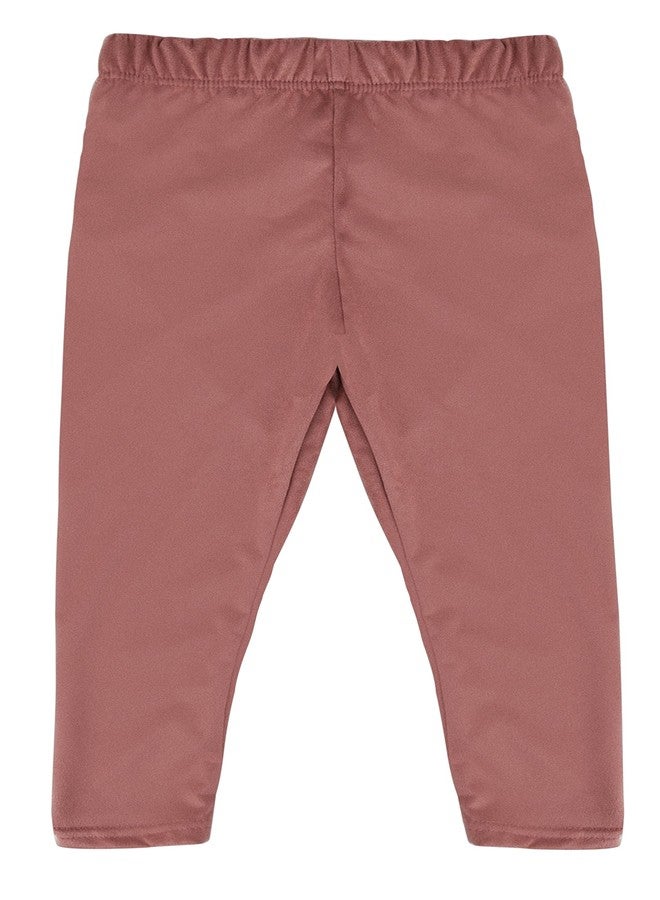DMK Baby and Toddler Soild Colors Leggings Suede Mauve 9-12m - Image 1