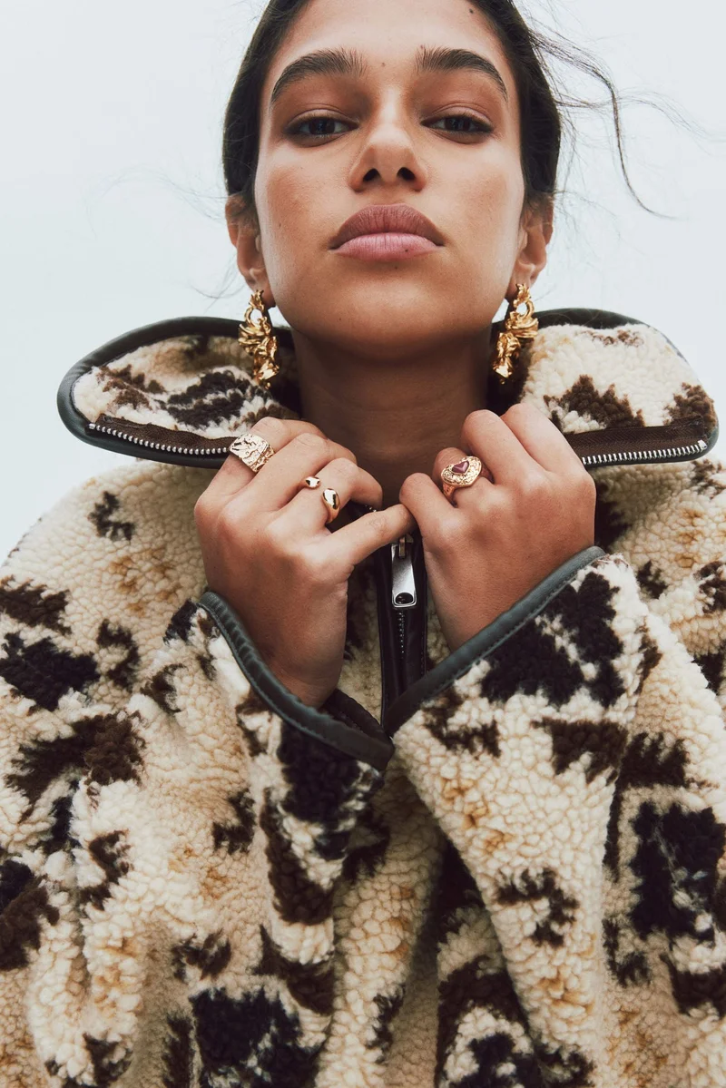 H&M Zip-top teddy sweatshirt