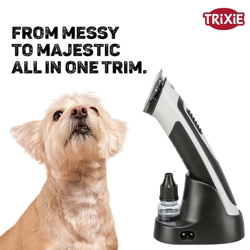 Trixie TR500 Slim Cordless Pet Clipper – Lightweight Grooming Trimmer with 1mm Cutting Head, Rechargeable Quiet Hair Clipper for Dogs & Cats - Image 1