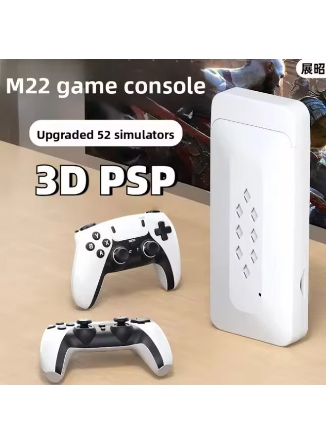 ELTRAZONE M22 Retro Game Stick Console 128GB with 2 Wireless Controllers, Built-in Classic Games, HD TV Output - Image 1