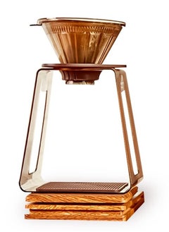 SYOSI Pour Over Coffee Filter, Stainless Steel Metal Coffee Dripper, Reusable Paperless Perfect Cup Coffee Maker with Non-Slip Cup Stand for Single Serve, Outdoor Camping, Sustainable Brewing  - Image 5