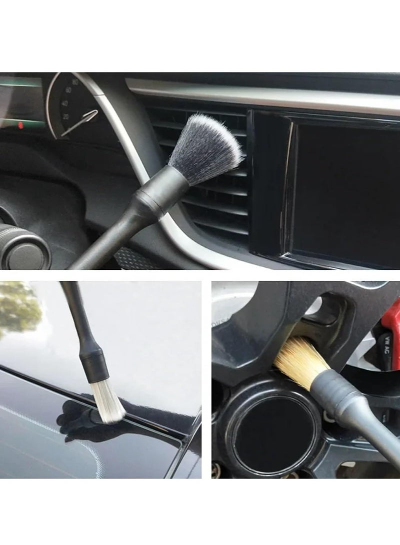 Loquat 3PCS Car Cleaning Brush Interior Detailing Brush Car Washing Kit Car Duster Brush - Image 2