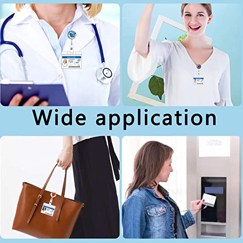 SYNLIN 16 Pack Badge Reels for Nurses ID Badge Holder with Clip Retractable Badge Holders - Image 3