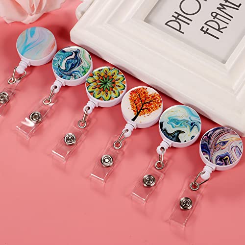 SYNLIN 16 Pack Badge Reels for Nurses ID Badge Holder with Clip Retractable Badge Holders - Image 5