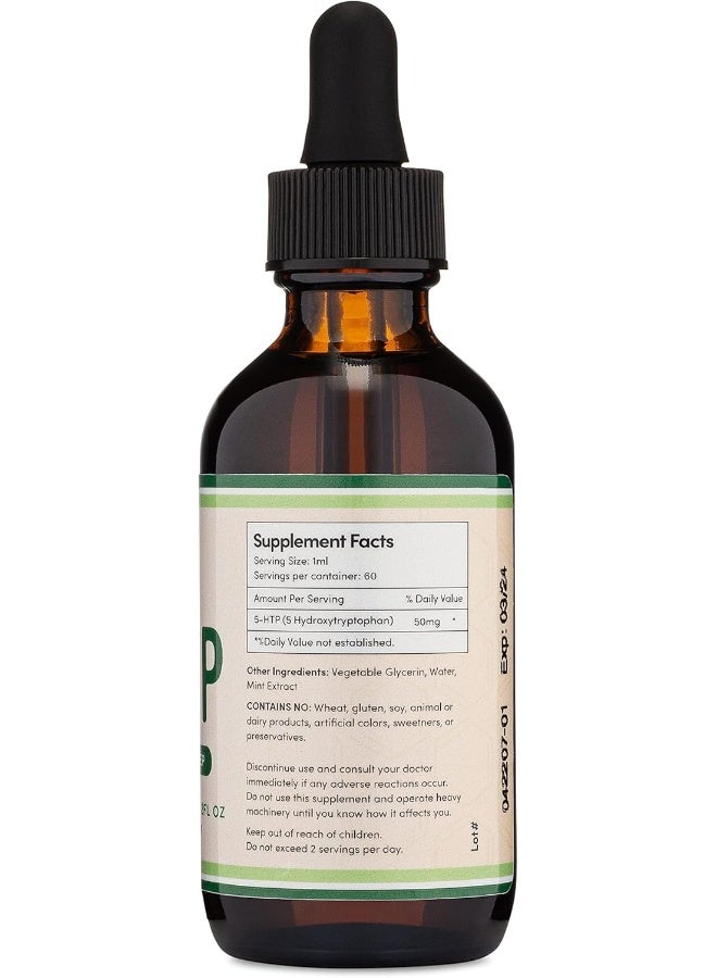 قطرات سائلة من الخشب المزدوج 5HTP 50 مجم 2 أونصة - Image 4