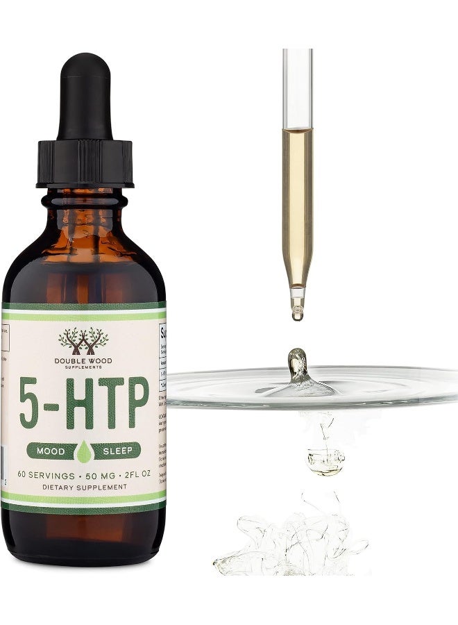 قطرات سائلة من الخشب المزدوج 5HTP 50 مجم 2 أونصة - Image 3