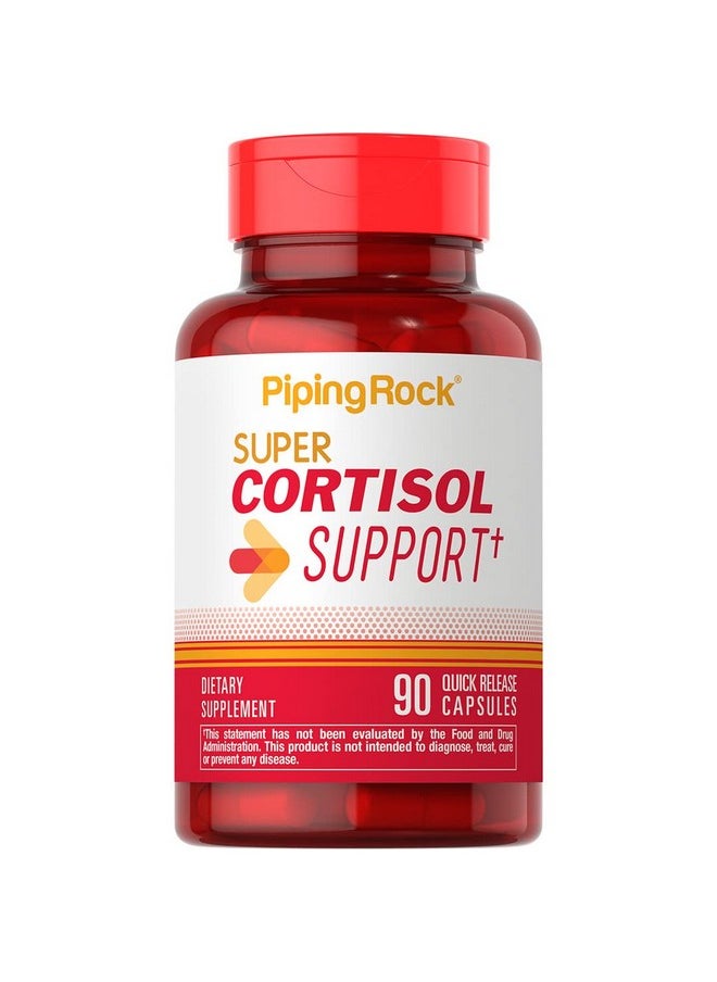 Piping Rock Cortisol Support ; 90 Capsules ; Nongmo Gluten Free Supplement  - Image 2