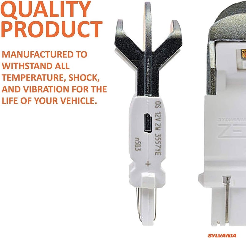 Sylvania 4114 زيفو لمبة LED برتقالية - لمبة LED ساطعة، مثالية لأضواء المنتزه والدوران - أضواء التشغيل النهارية - 2 لمبة - Image 2