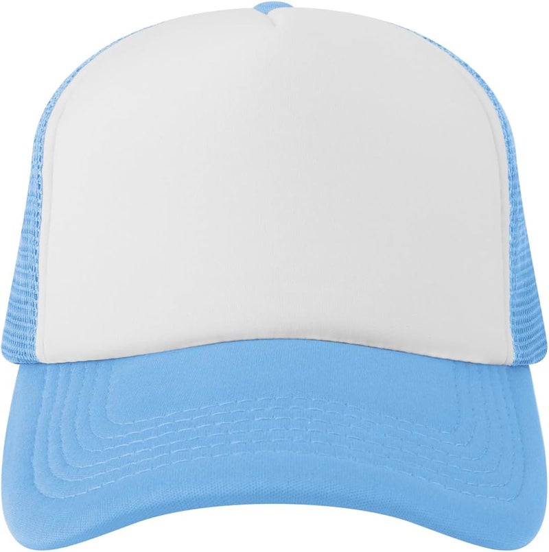 TopTie Kids 5 Panel Trucker Cap Mesh Snapback Hat Foam Front for Boys Girls Aged 3-7 Years Old - Image 4