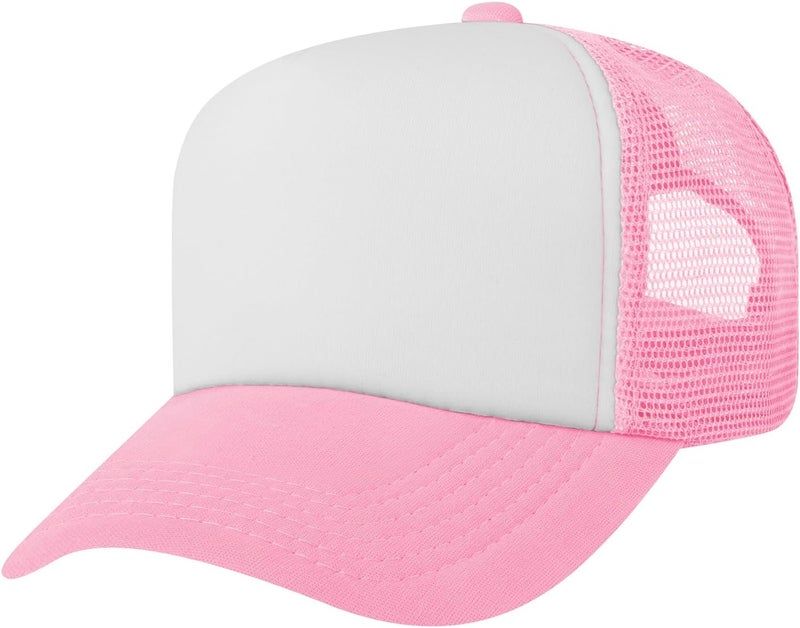 TopTie Kids 5 Panel Trucker Cap Mesh Snapback Hat Foam Front for Boys Girls Aged 3-7 Years Old - Image 2