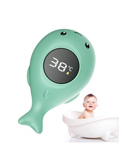 ELIKLIV 【Cute Whale】Intelligent temperature control LED bath thermometer, one-key accurate temperature display, parent-child interaction, baby bathing companion, bathtub thermometer baby, baby bath water thermometer, toy baby safety water thermometer, digital thermometer that accurately measures bath temperature, temperature flashing warning  - Image 2