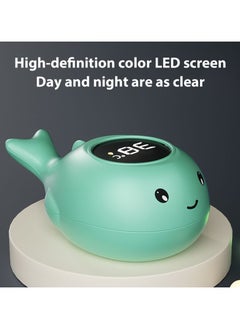 ELIKLIV 【Cute Whale】Intelligent temperature control LED bath thermometer, one-key accurate temperature display, parent-child interaction, baby bathing companion, bathtub thermometer baby, baby bath water thermometer, toy baby safety water thermometer, digital thermometer that accurately measures bath temperature, temperature flashing warning  - Image 3