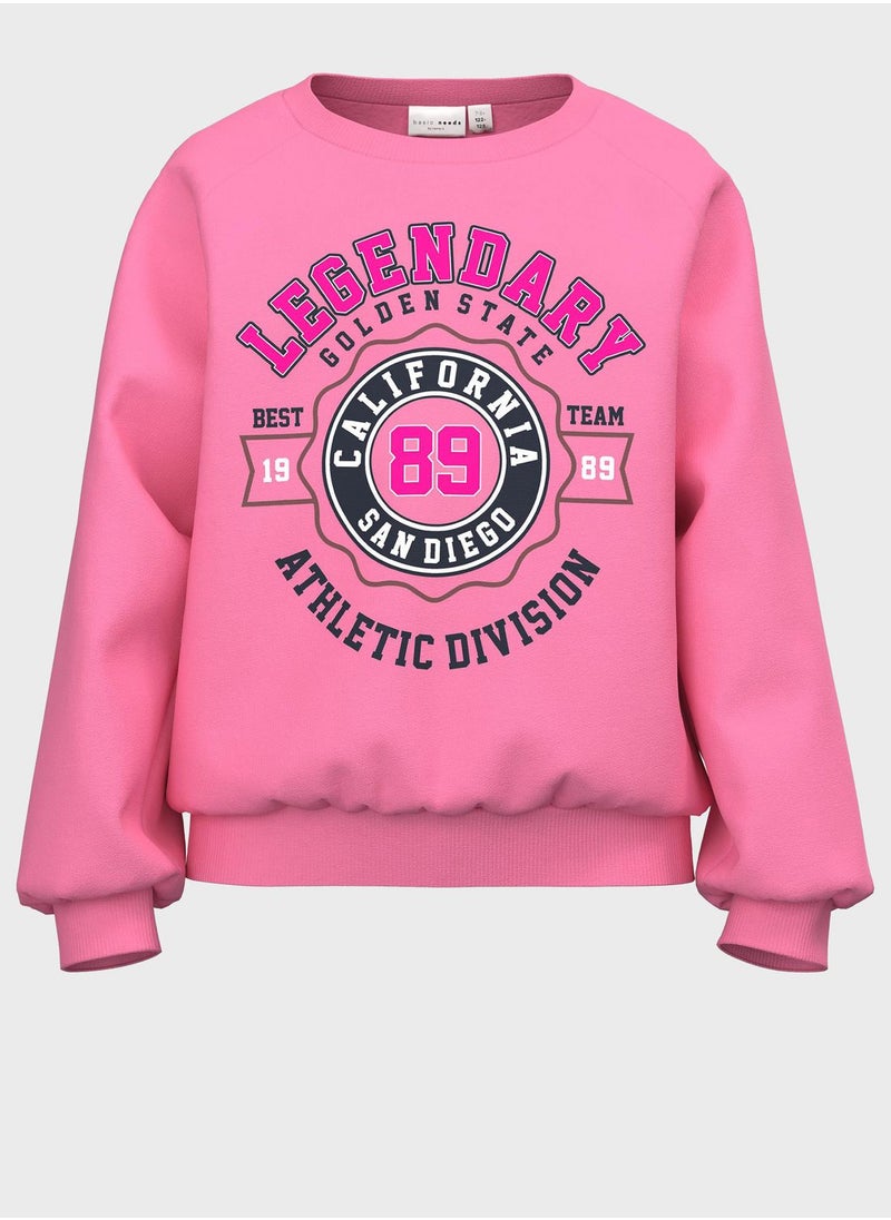 NAME IT - Kids Graphic Print Sweatshirt - Image 1