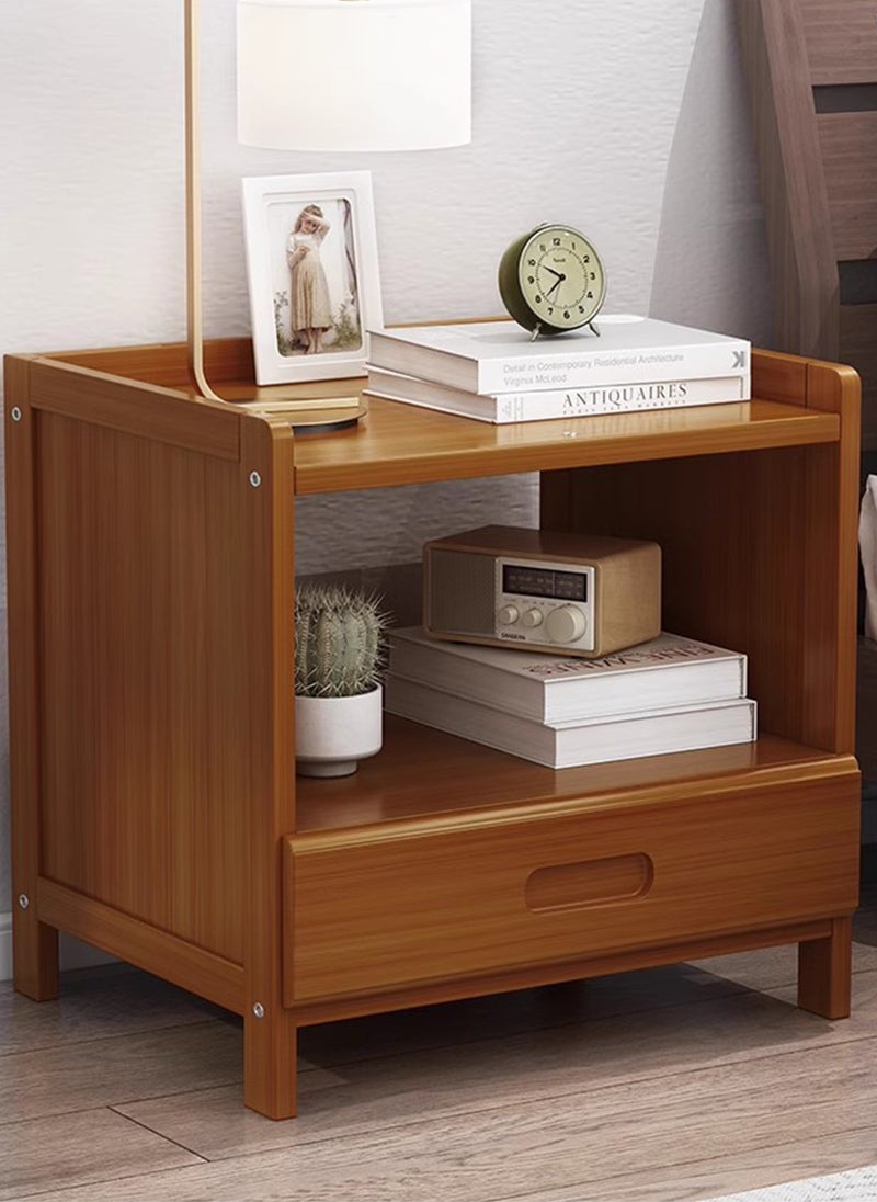 Sharpdo Home Modern Simple Bedside Table with Drawer Storage Cabinet 42*30*40CM  - Image 3