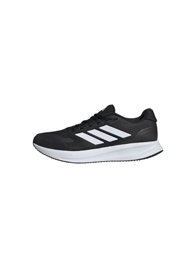 اديداس Adidas Runfalcon 5 Wide Black Running Shoes For Men 6.5
