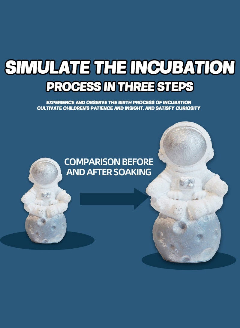 Soak in water, hatch eggs, astronaut rocket, soak in water, blind box, children's exploration, astronaut, soak in water, become bigger toy - Image 2