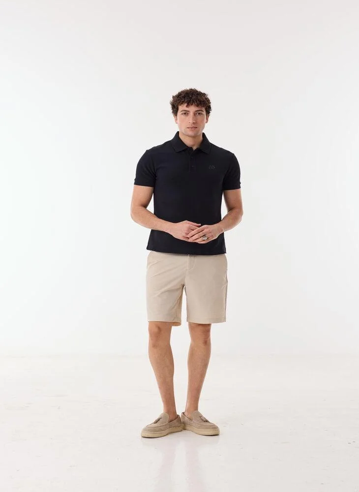 أشيتا فرنانديز Kael Men’s Black Cotton Blend T-Shirt – Relaxed Fit, Solid, Lightweight Casual Wear