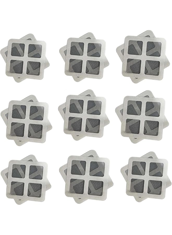 The Bros Disposable Shower Drain Hair Catcher, 4.1 Inch Drain Cover Mesh Stickers Hair Collector for Shower Bathroom Accessories, 30 Pack - Image 1