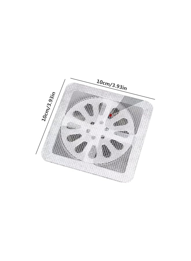 The Bros Disposable Shower Drain Hair Catcher, 4.1 Inch Drain Cover Mesh Stickers Hair Collector for Shower Bathroom Accessories, 30 Pack - Image 2