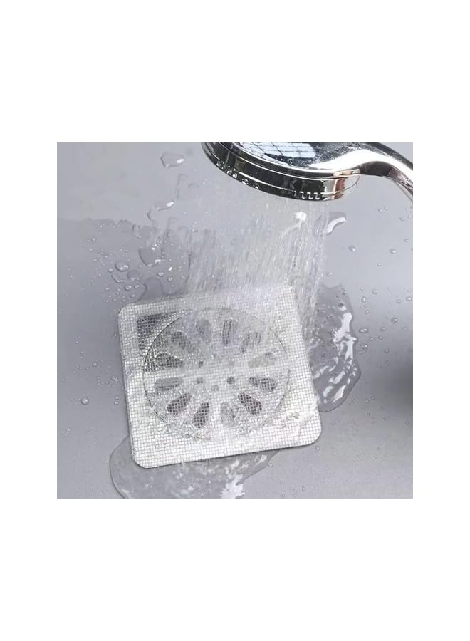 The Bros Disposable Shower Drain Hair Catcher, 4.1 Inch Drain Cover Mesh Stickers Hair Collector for Shower Bathroom Accessories, 30 Pack - Image 4