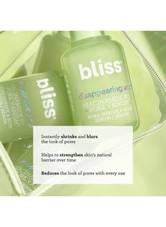 BLISS Disappearing Act - Niacinamide PC Serum + Pore Vanish™ Complex - 1 Fl Oz - Shrinks & Blurs Pores - Clean - Vegan & Cruelty Free  - Image 2