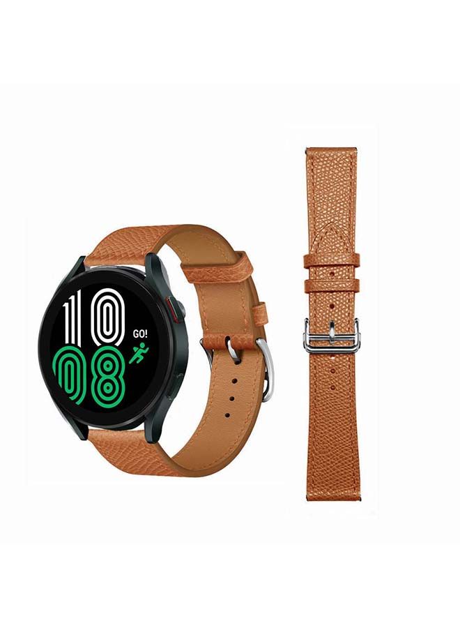 NIBEMINENT Replacement Band For Samsung Galaxy Watch4 Brown Lines - Image 1