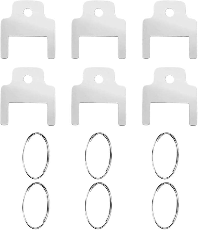 Toilet Paper Dispenser Key Set 3 Set With 6 Key Rings Holder For Tissue Box - Image 1