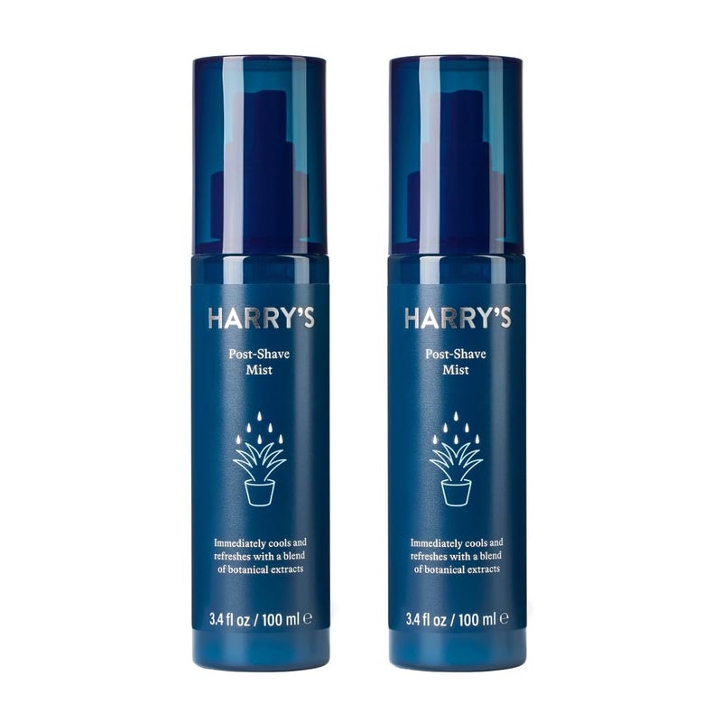 Harry's Post Shave Mist, Alcohol-Free Formula made with Aloe, Eucalyputus, and Tea Tree, 3.4 Fl. Oz, Pack of 2