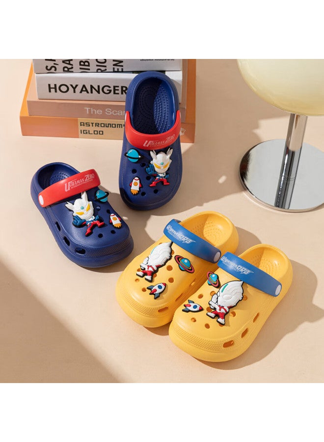 Daddy Pig Piggy Dad Children's Hole Shoes Boys Summer Indoor Anti-slip Ultraman Sandals For Middle And Big Kids Blue Size 18 - Image 5