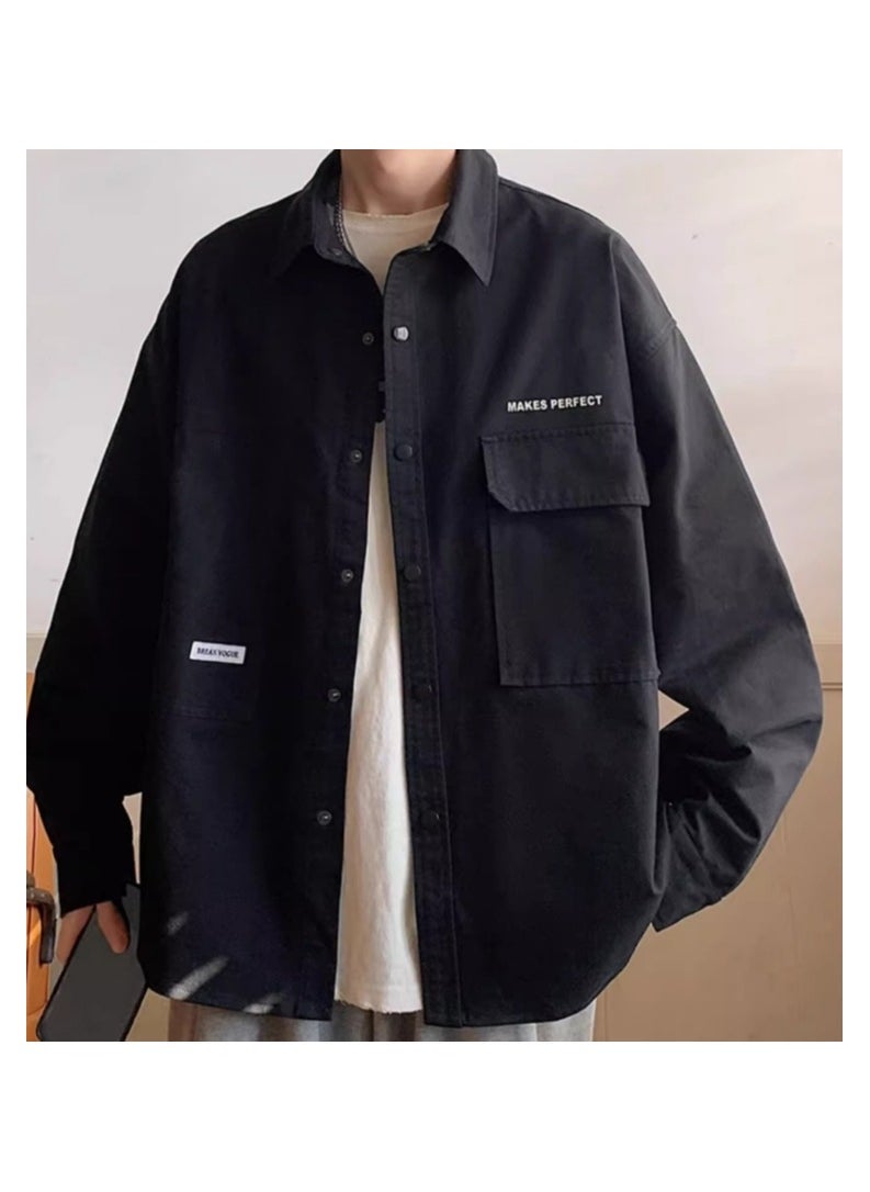 WASSUP NEST - New WASSUP NEST Pure Cotton Casual Loose  Jacket - Image 1