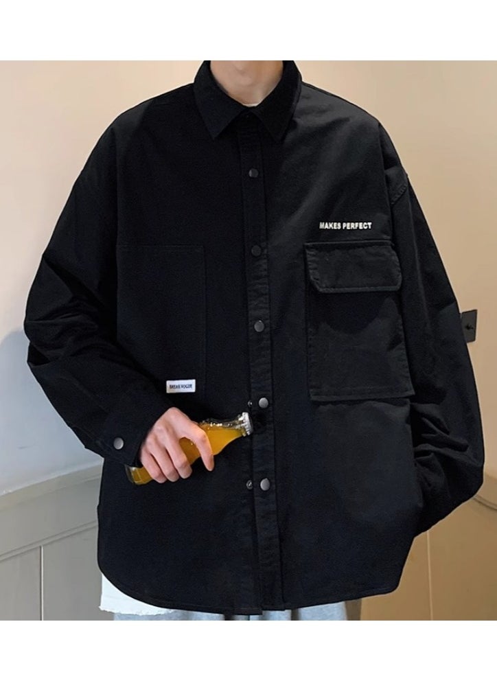 WASSUP NEST - New WASSUP NEST Pure Cotton Casual Loose  Jacket - Image 1
