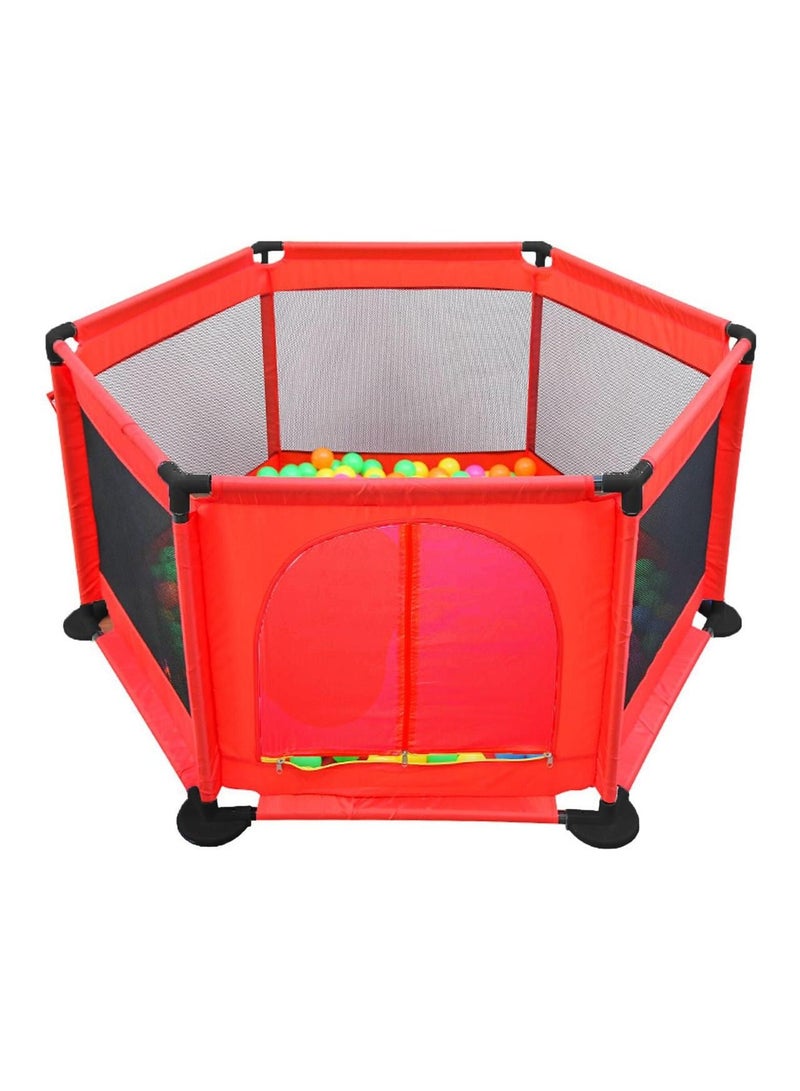 Pikkaboo MyFunPlay Portable Playpen with 30 Free balls - Red - Image 1