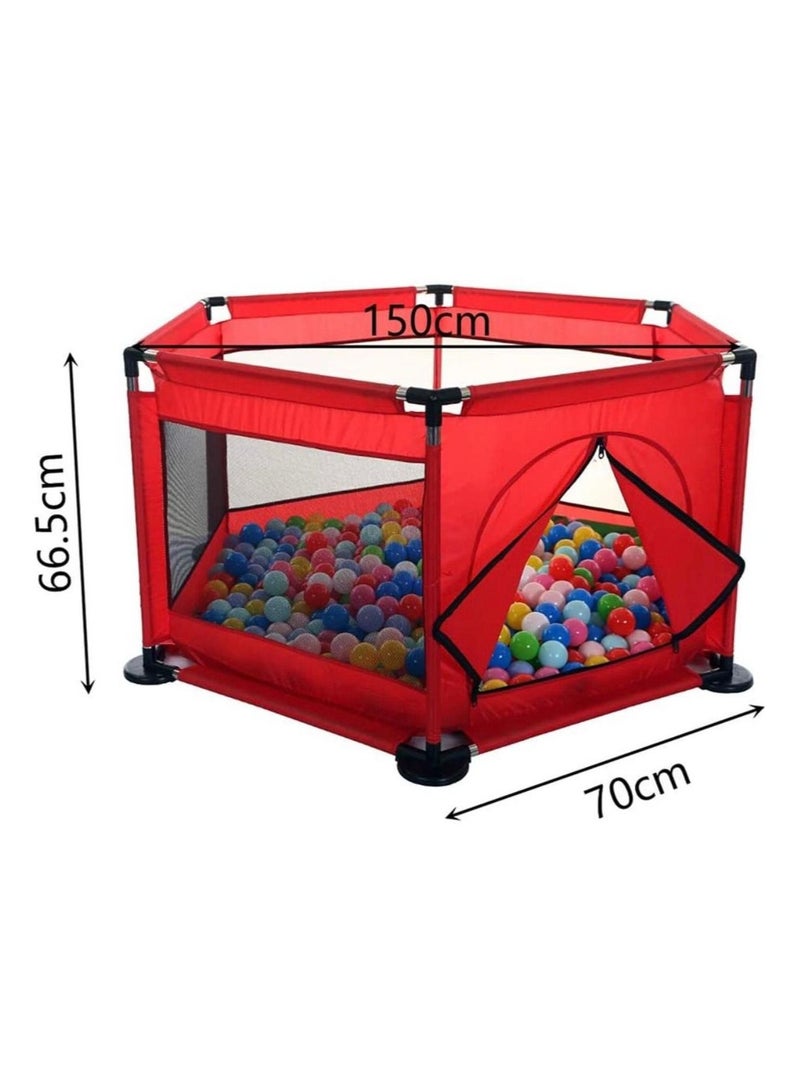 Pikkaboo MyFunPlay Portable Playpen with 30 Free balls - Red - Image 3