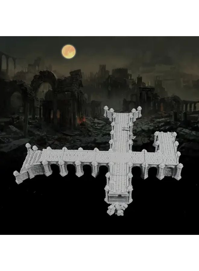 Destroyed Viaduct Terrain Set Epic Fantasy RPG DnD Tabletop Game Scenery - Image 2