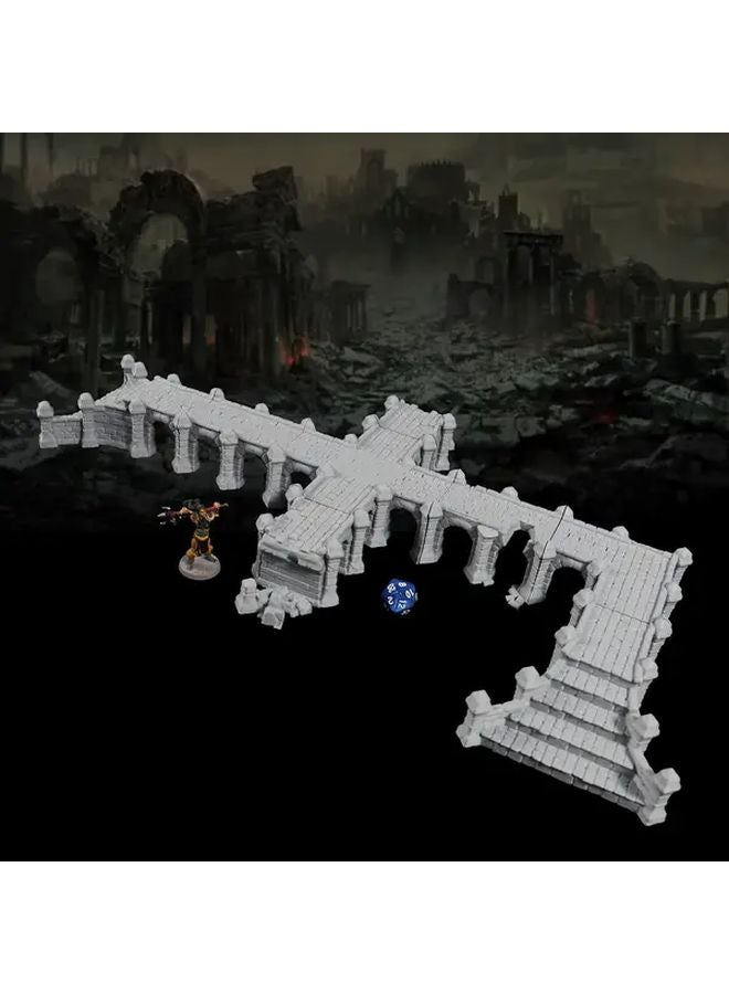 Destroyed Viaduct Terrain Set Epic Fantasy RPG DnD Tabletop Game Scenery - Image 5
