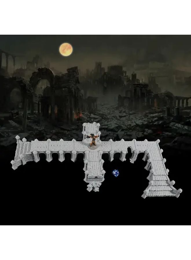 Destroyed Viaduct Terrain Set Epic Fantasy RPG DnD Tabletop Game Scenery - Image 4